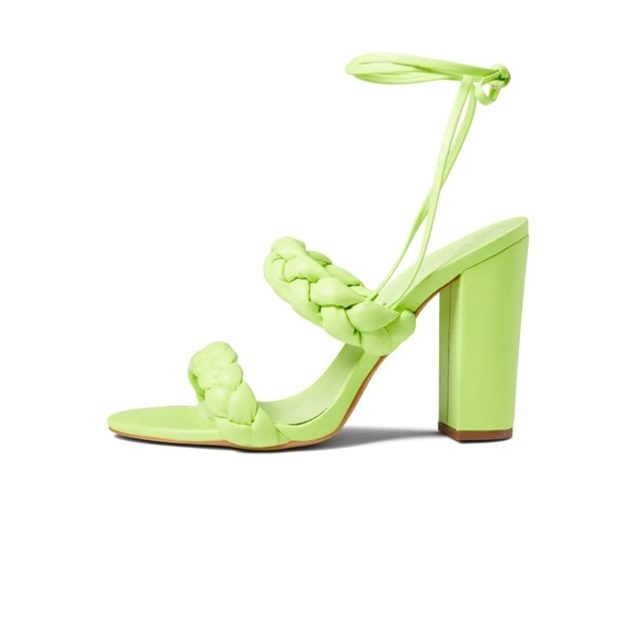 Schutz Zarda High Block Heels Green Fresh Like New! Never Worn Size 7.5B - Picture 1 of 13